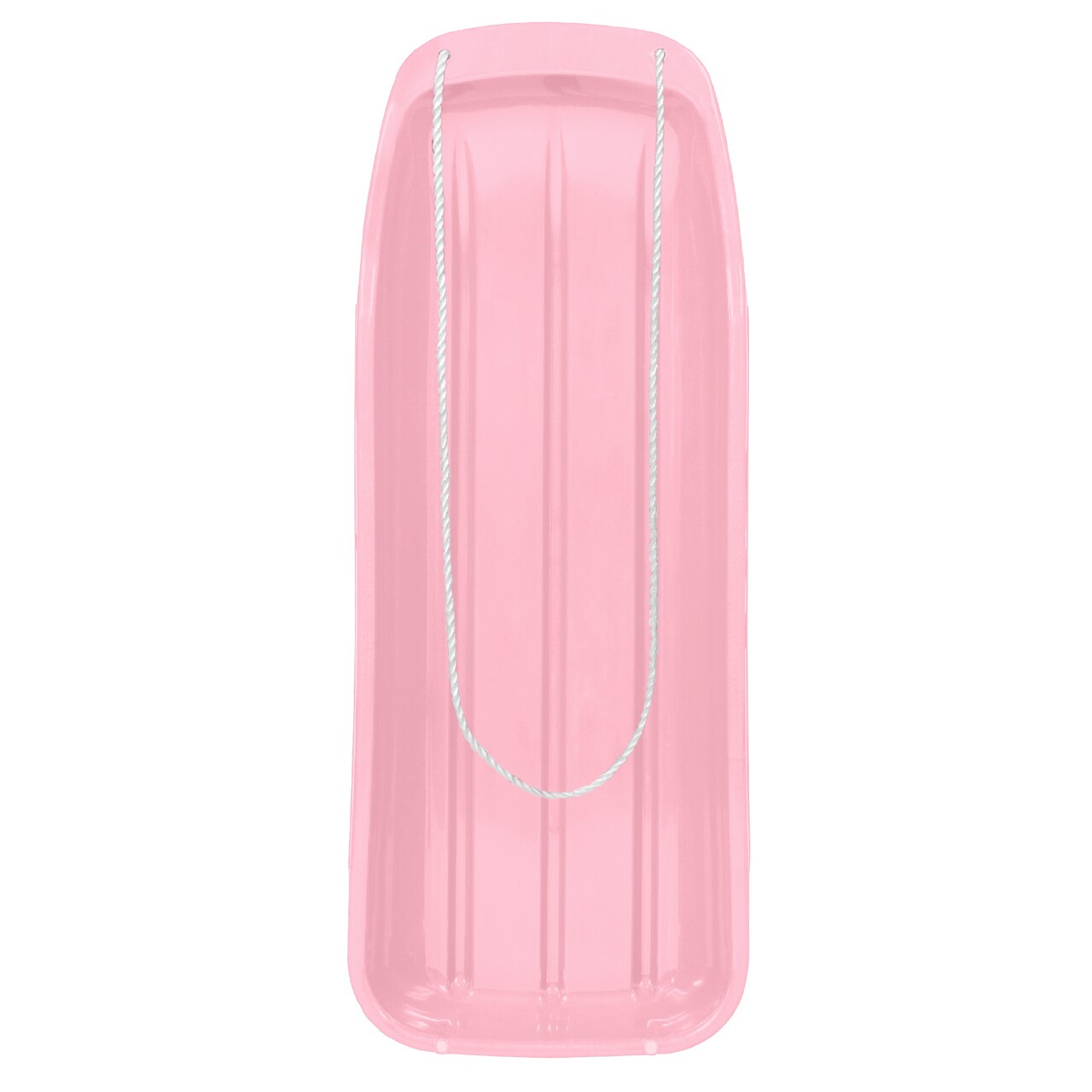 Best Choice Products 48in Kids Outdoor Plastic Sport Toboggan Winter Snow Sled Board Toy w/ Pull Rope